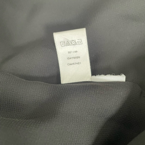 LOFT Moto Black Jacket in Vintage Crepe Size 10 asymmetric zip front Zip pockets - Picture 8 of 9